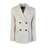 Max Mara Vit Bomullsjacka White, Dam