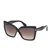 Tom Ford Fiore Solglasögon Svart 01B Black, Dam