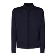 John Smedley Lyxig Merinoull Hel Dragkedja Jacka Black, Herr