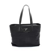 Prada Vintage Pre-owned Canvas totevskor Black, Dam