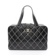 Chanel Vintage Pre-owned Laeder handvskor Black, Dam