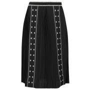 Ulla Johnson Blommigt Midi Kjol Black, Dam