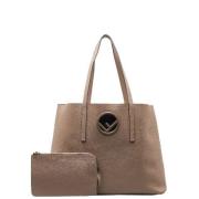 Fendi Vintage Pre-owned Laeder handvskor Beige, Dam