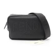 Fendi Vintage Pre-owned Laeder axelremsvskor Black, Herr