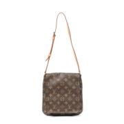 Louis Vuitton Vintage Pre-owned Canvas louis-vuitton-vskor Brown, Dam