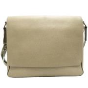 Louis Vuitton Vintage Pre-owned Laeder axelremsvskor Beige, Dam