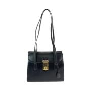 Prada Vintage Pre-owned Laeder crossbodyvskor Black, Dam