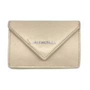 Balenciaga Vintage Pre-owned Laeder plnbcker Beige, Dam