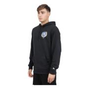 New Era MLB Badge Graphic Hoodie Svart Black, Herr