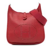 Hermès Vintage Pre-owned Laeder crossbodyvskor Red, Dam