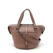 Bottega Veneta Vintage Pre-owned Laeder handvskor Beige, Dam