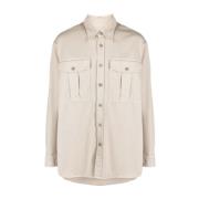 Dries Van Noten Crowsey Skjorta Beige, Herr