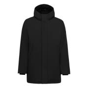 People of Shibuya Teknisk parka med Primaloft-isolering Black, Herr