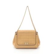 Chanel Vintage Pre-owned Laeder chanel-vskor Beige, Dam