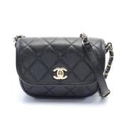 Chanel Vintage Pre-owned Tyg chanel-vskor Black, Dam