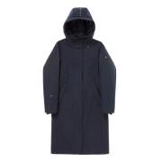 Krakatau Stadsregn Parka Gaia Svart Black, Dam