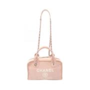 Chanel Vintage Pre-owned Canvas chanel-vskor Pink, Dam