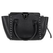 Valentino Vintage Pre-owned Laeder totevskor Black, Dam