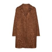 Ermanno Scervino Stiliga Kappor Kollektion Brown, Dam