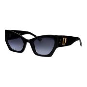 Dsquared2 Stiliga solglasögon D2 0132/S Black, Dam