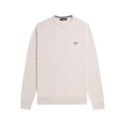 Fred Perry Klassisk Crew Neck Tröja Beige, Herr