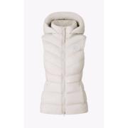 Canada Goose Ärmfri Clair Vest i Ecru Beige, Dam