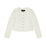 Patrizia Pepe Ultralight Puffer Jacket White, Dam