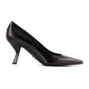 Sergio Levantesi Svart läder Kendra pump häl 7cm Black, Dam