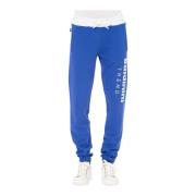 Baldinini Sportiga Sweatpants med Dragsko Stängning Blue, Herr