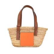 Loewe Pre-owned Pre-owned Raffia totevskor Beige, Dam