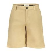 Calvin Klein Beige Bermuda Shorts med Logodetalj Beige, Herr