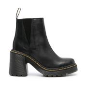 Dr. Martens Klassiska Läderstövlar Black, Dam