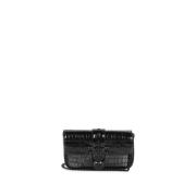 Pinko Krokodileffekt Patentväska Love Pocket Black, Dam