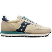 Saucony Beige och blå stilrena sneakers Beige, Herr