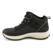 Skechers Svarta Läderstövlar Black, Dam