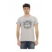 Trussardi Casual T-shirt med rund hals Gray, Herr