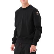 Parajumpers Svart Tröja med Logotyp Emblem Black, Herr