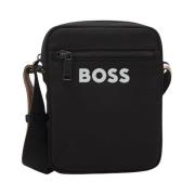 Hugo Boss Herr Catch 3.0 Dragkedja Väska Black, Herr