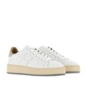 Hogan Studded Logo Sneaker med Branded Heel White, Dam