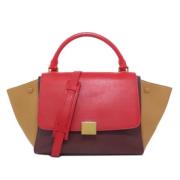 Celine Vintage Pre-owned Laeder handvskor Red, Dam