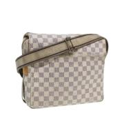 Louis Vuitton Vintage Pre-owned Canvas axelremsvskor White, Dam