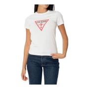 Guess Logotypad T-shirt White, Dam