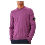 Stone Island Lätt Ren Ullstickad Rosenkvarts Purple, Herr