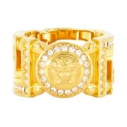 Versace Medusa Greca Kristallring Yellow, Unisex