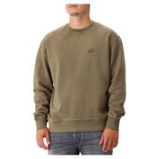 C.p. Company Logo Crewneck Sweatshirt i valnöt Green, Herr