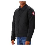 Canada Goose Svart Lodge Coach Jacka med Fjädrar Black, Herr