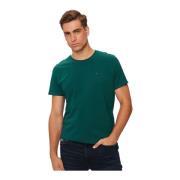 Tommy Jeans Broderad logotyp slim fit jersey t-shirt Green, Herr