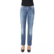 Byblos Regular Fit Jeans med fram- och bakfickor Blue, Dam