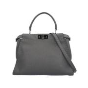 Fendi Vintage Pre-owned Laeder fendi-vskor Gray, Dam