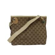 Gucci Vintage Pre-owned Canvas gucci-vskor Beige, Dam